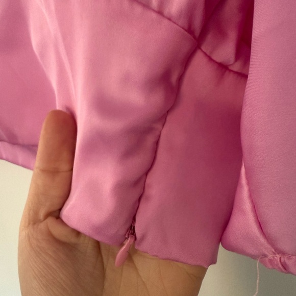 Zara Fuchsia Cropped Blouse - Picture 3 of 4
